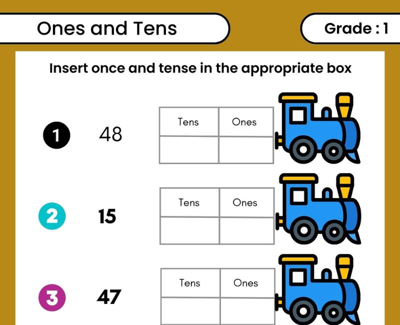 Thousands, hundreds, tens & ones | K5 Learning - Worksheets Library image.