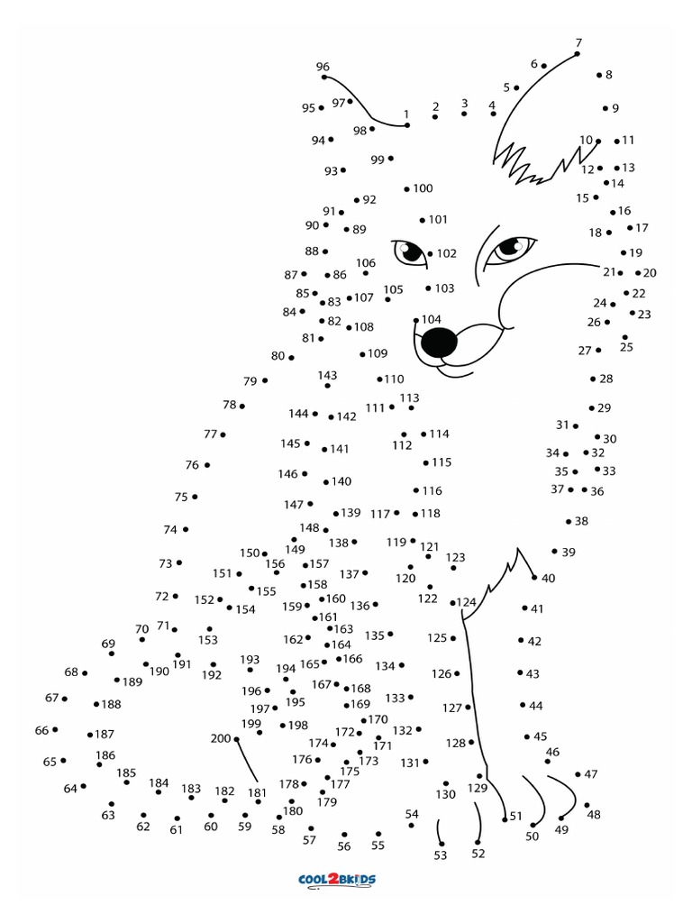 Free Printable Animal Dot-to-dot Worksheets (Count by Ones ...