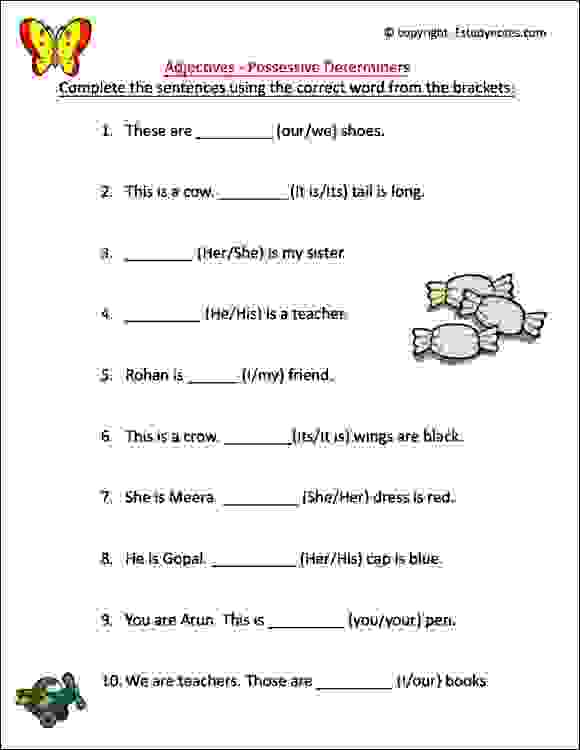 Free 4th grade adjectives worksheet, Download Free 4th grade adjectives ...