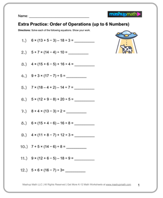 Free 5th Grade Math Worksheets—Printable w/ Answers — Mashup Math ...