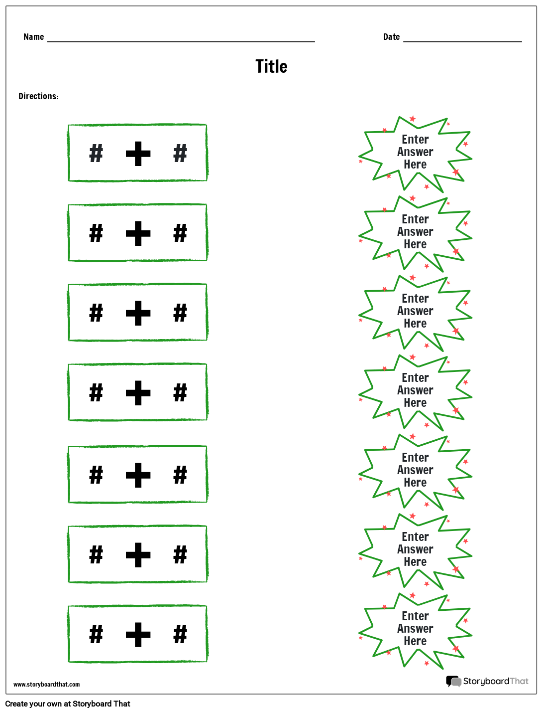 Create Custom Addition Worksheets | Free and Printable - Worksheets Library