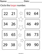 Kindergarten Comparing Numbers Math Worksheets - Twisty Noodle ...