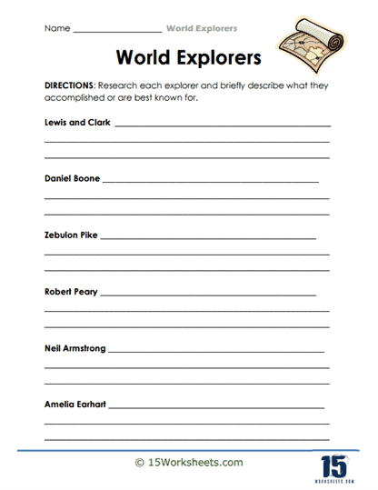 World Explorers Worksheets - 15 Worksheets.com - Worksheets Library