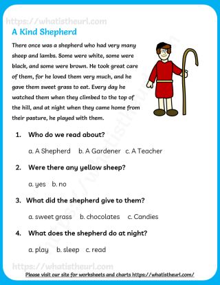 Free Reading Comprehension for Grade 2 - Your Home Teacher - Worksheets ...