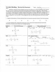 Lewis Dot Structures Covalent.pdf - Chemistry Worksheet Lewis Dot ...