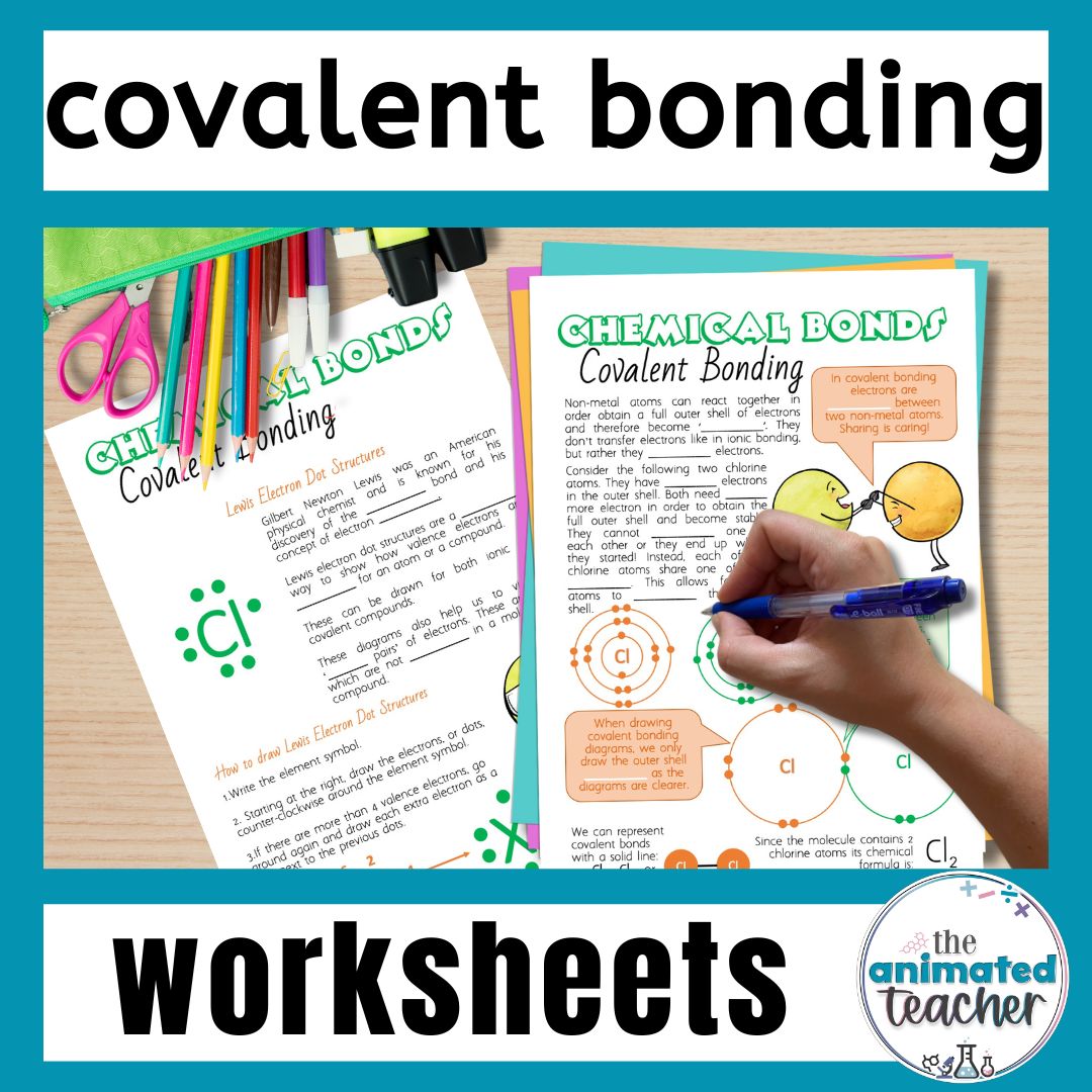 Simple Covalent Bonding Worksheets Lewis Electron Dot Structures ...