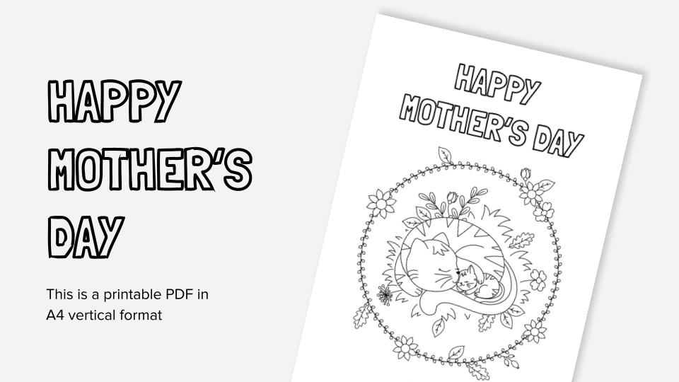 132 Free Printable Mothers Day Cards for your Mom - Worksheets Library