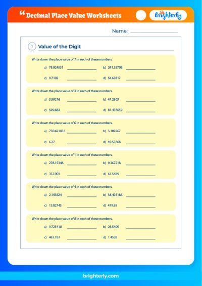 Math Worksheets for Kindergarten, 1st, 2nd, 3rd, 4th grade+ ...