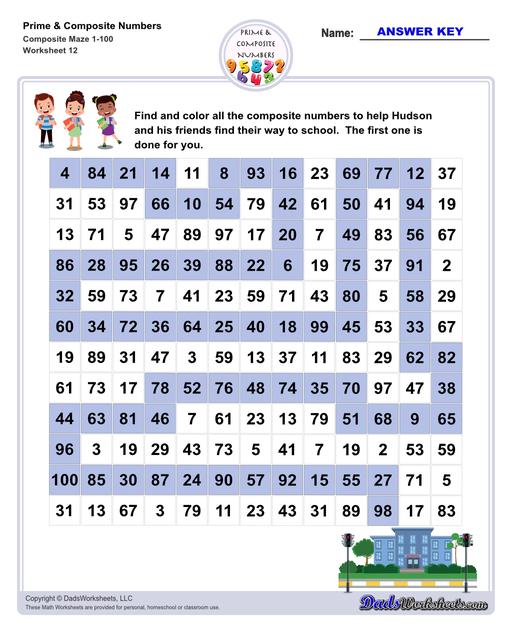 Prime and Composite Numbers - Worksheets Library