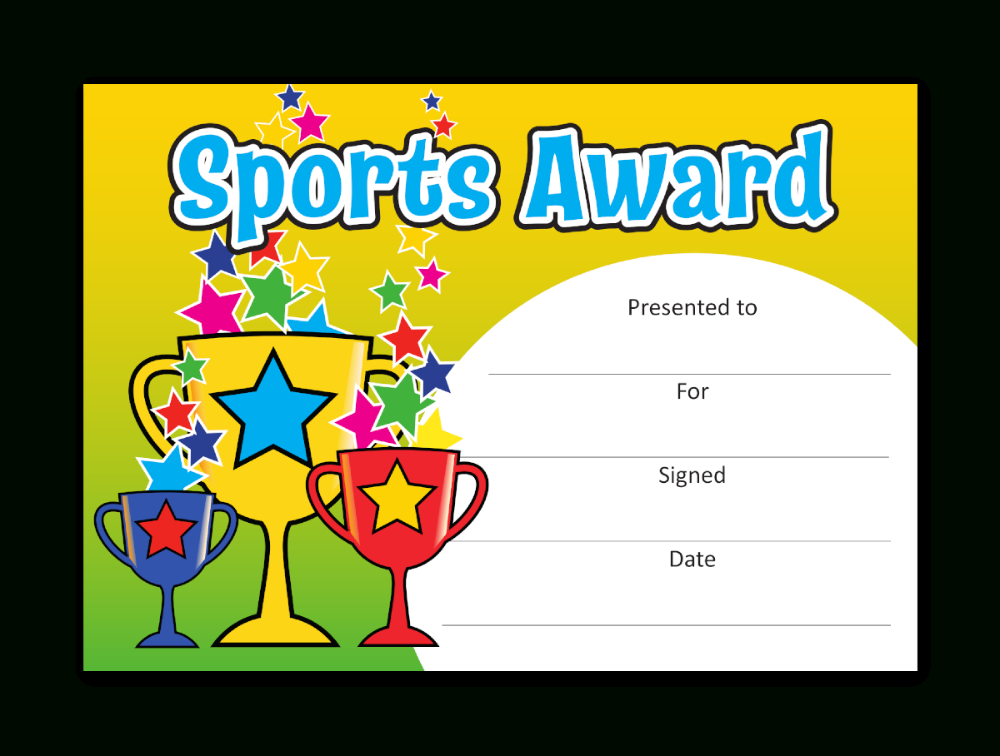 Best Sports Day Certificate Templates Free - Worksheets Library