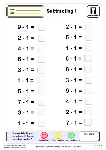 Subtraction Worksheets With Answers | Printable PDF Math Worksheets ...