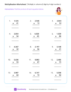 Double Digit Multiplication Worksheets - Math Monks - Worksheets Library