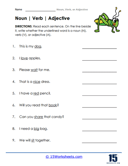 Seasons-Themed Verb Adjective Noun Worksheets - Word class - Worksheets ...