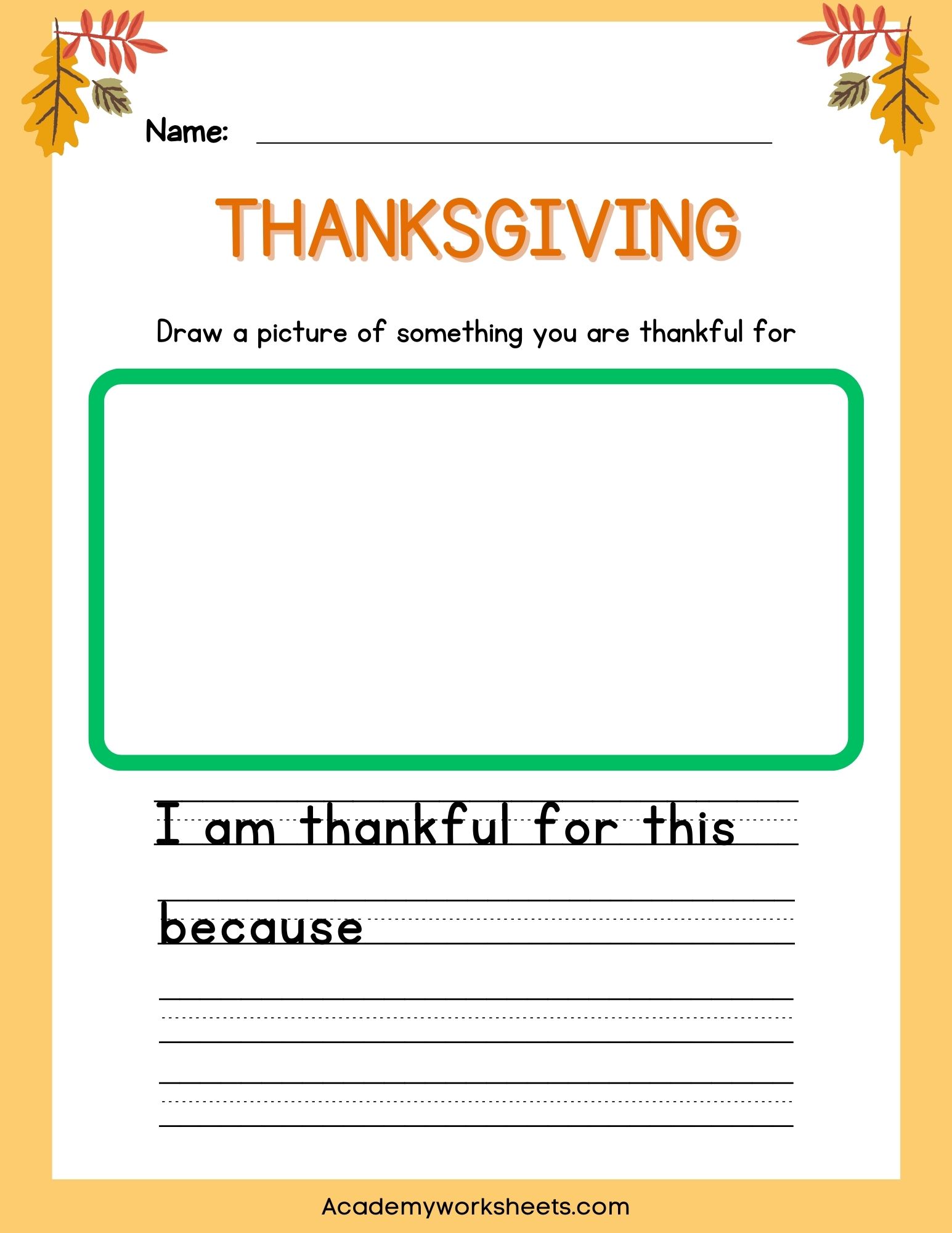 I Am Thankful For Printables - 10 Unique Worksheets | Printabulls ...