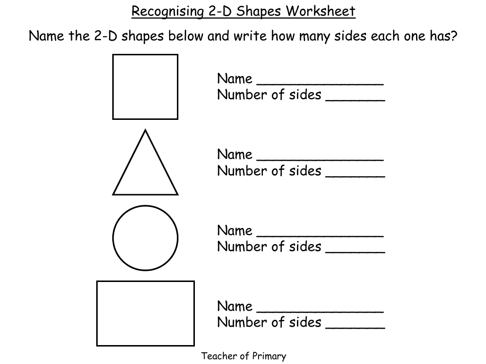 Free worksheet on shapes for grade 2, Download Free worksheet on shapes ...