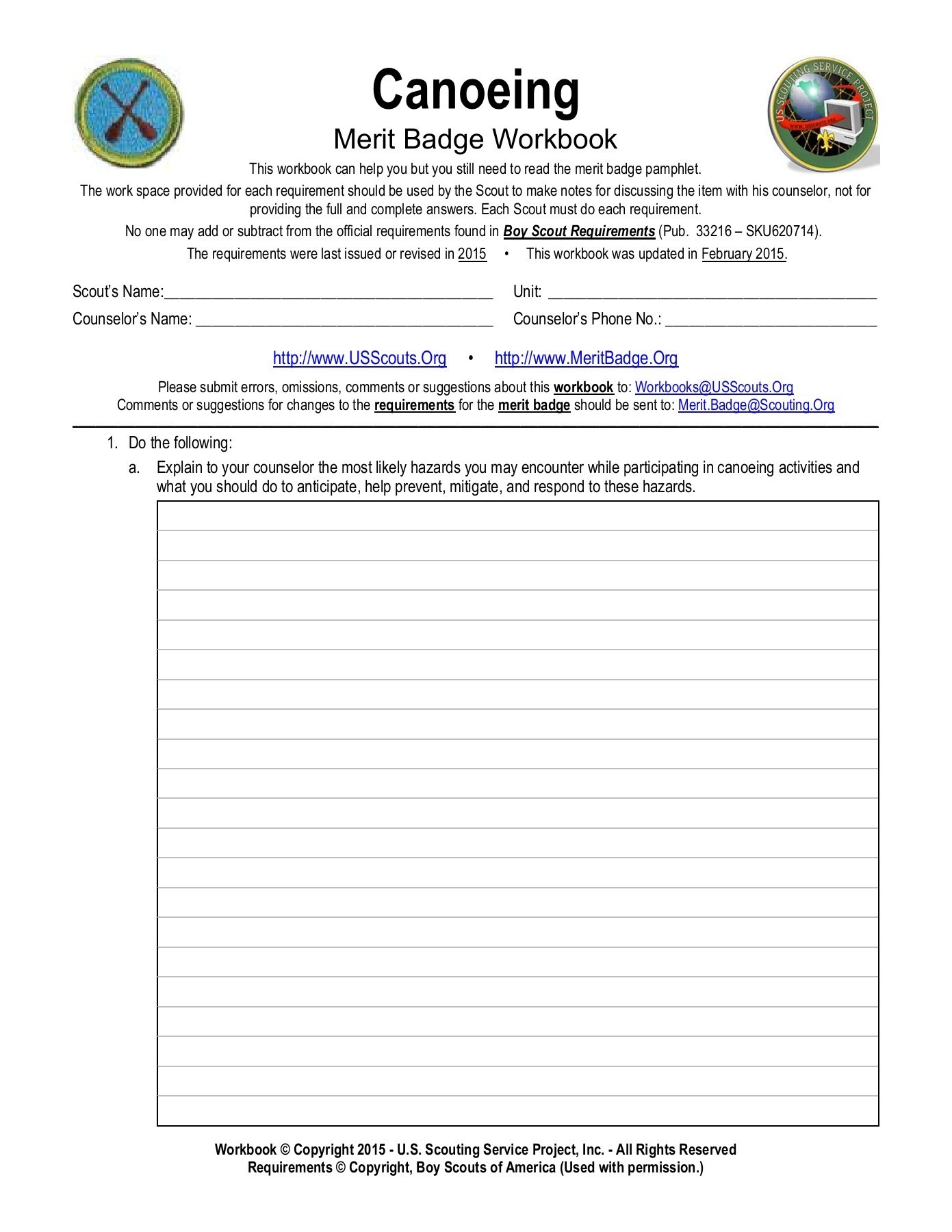 Merit Badge Worksheets Db excel