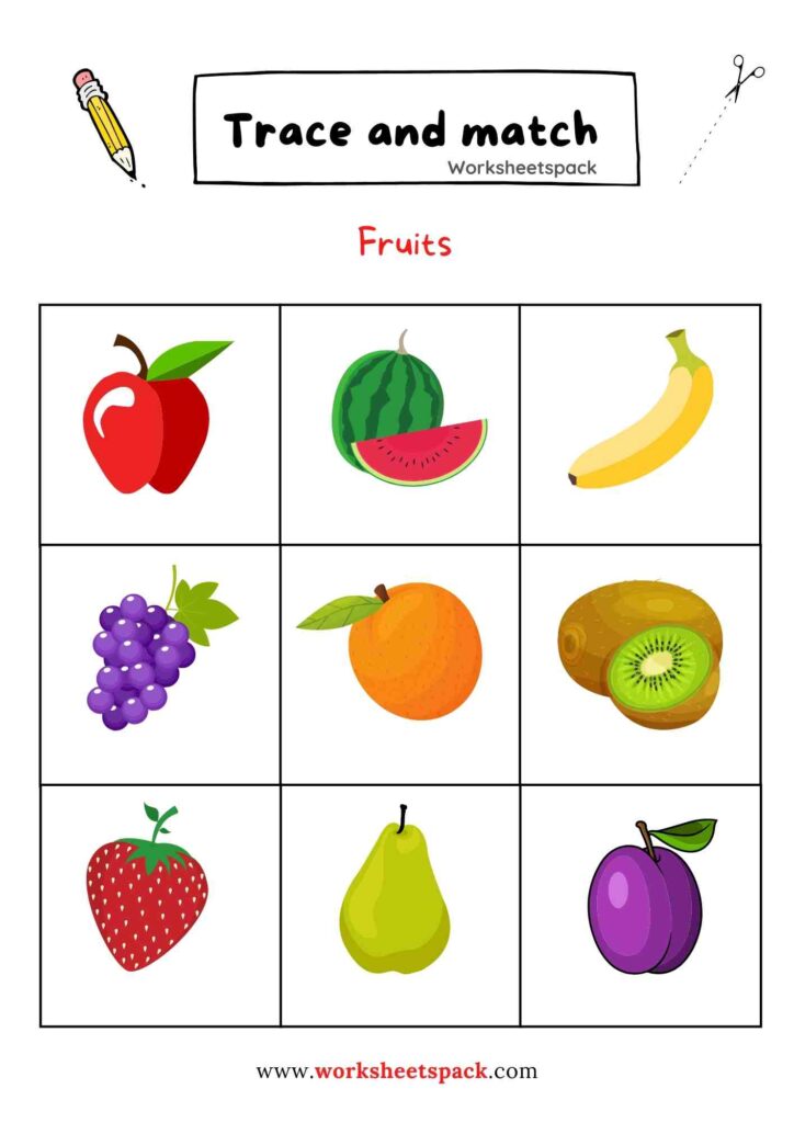 Pictures Of Fruits And Vegetables To Print For Kindergarten ... image.