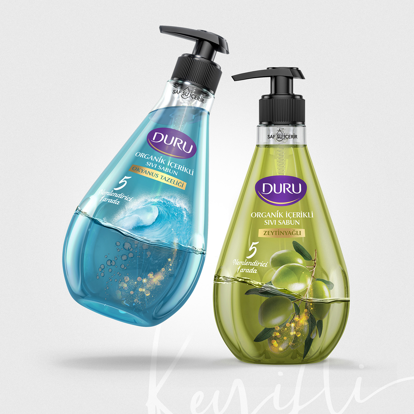 Duru Organic Liquid Soap Packaging Design