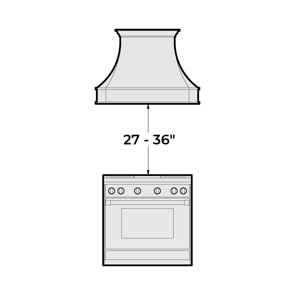 range hood height