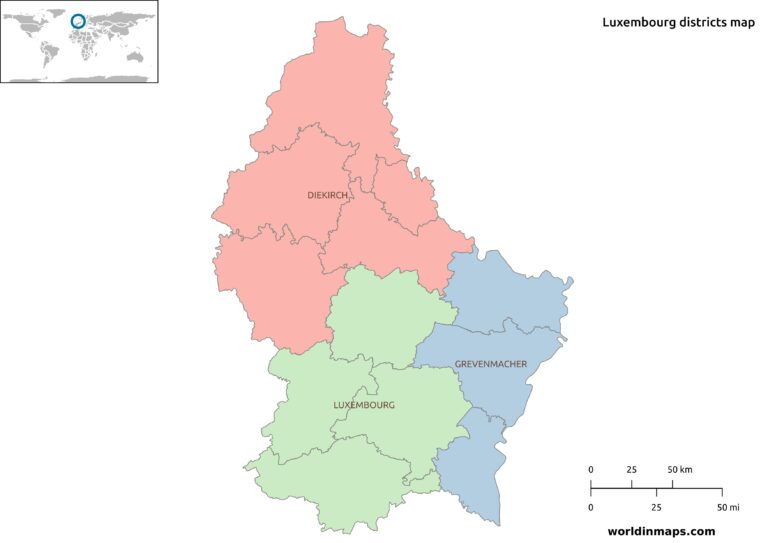 Geography of Luxembourg - World in maps