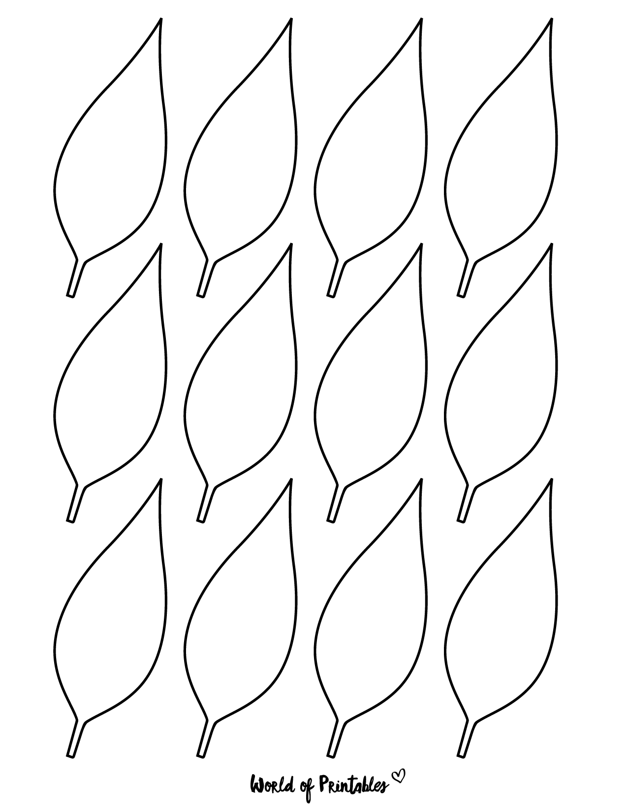 Printable Leaves Pattern