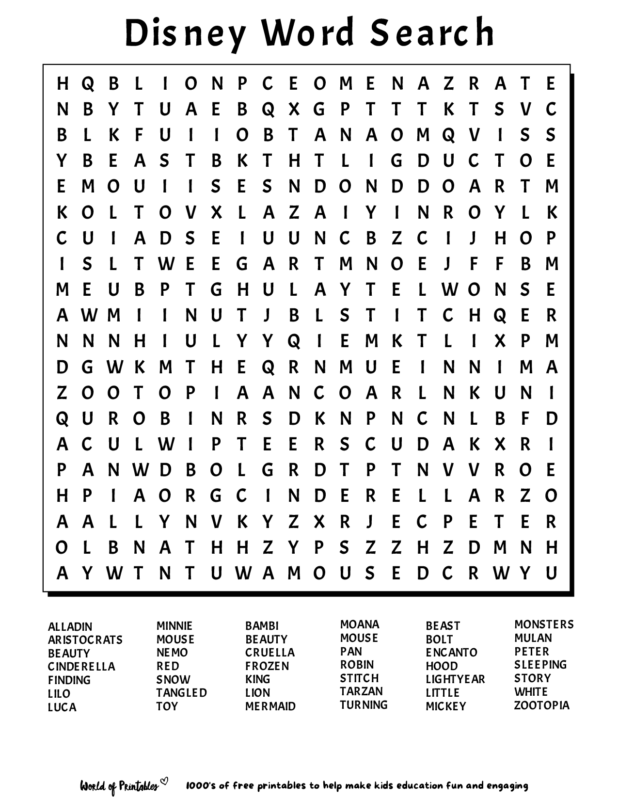 Printable Word Searches Printable Word Search World O - vrogue.co