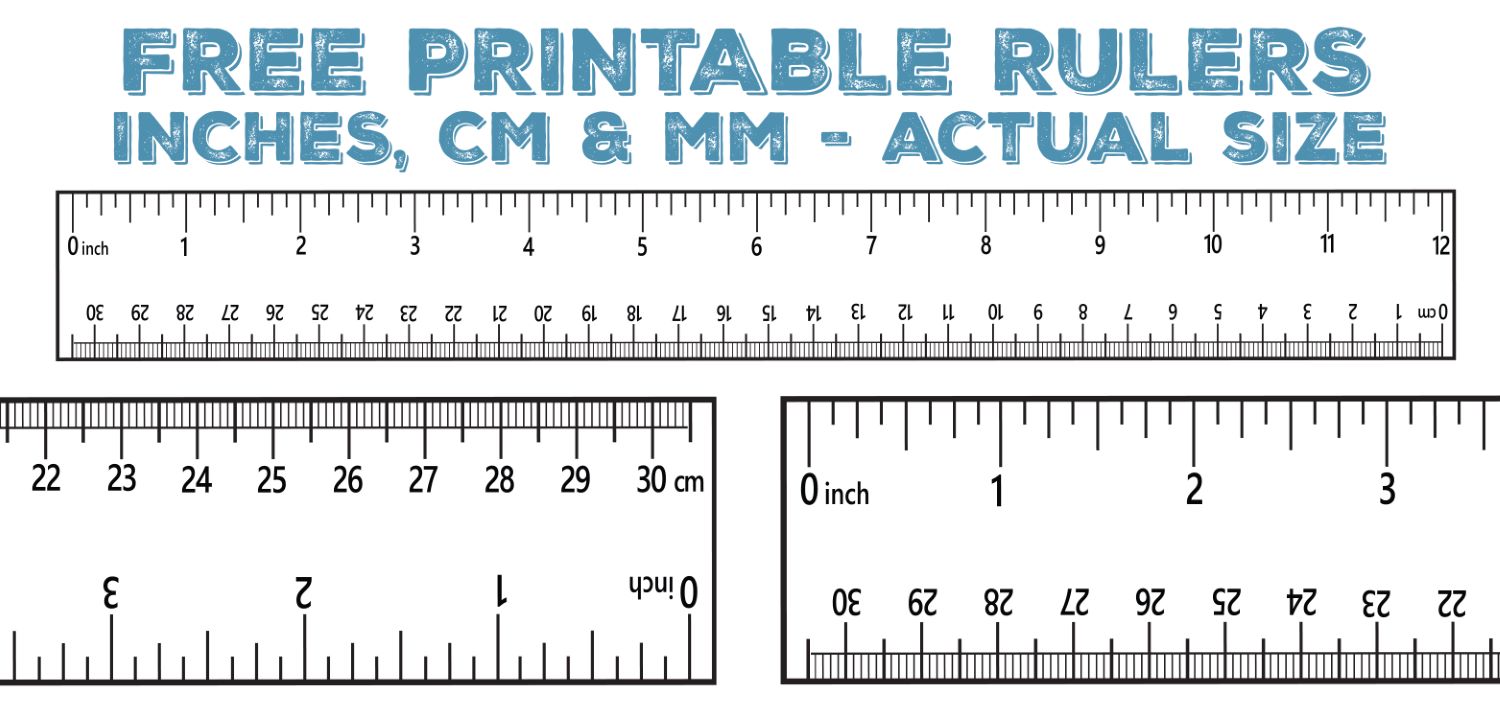 Printable Rulers With Inches And Centimeters