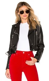 LTH JKT MYA Cropped Biker in Black from Revolve com at Revolve