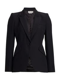 Shop Alexander McQueen One-Button Jacket at Saks Fifth Avenue