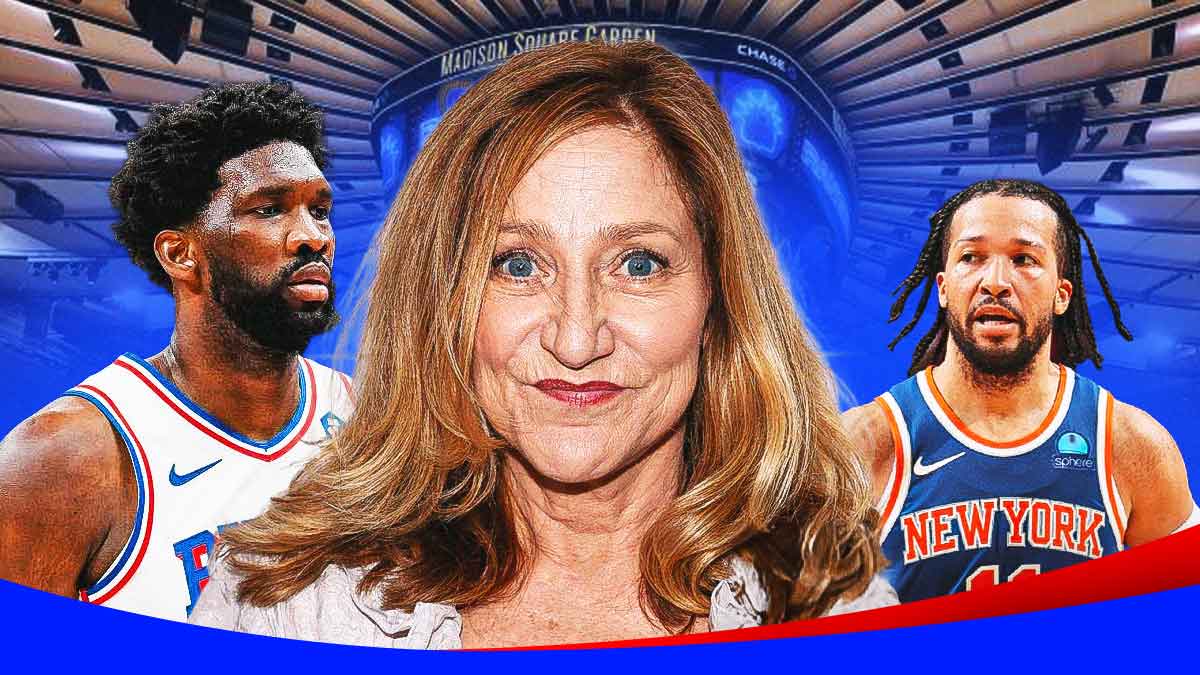 Edie Falco nearly fought Joel Embiid for Jalen Brunson during 2024 NBA playoffs