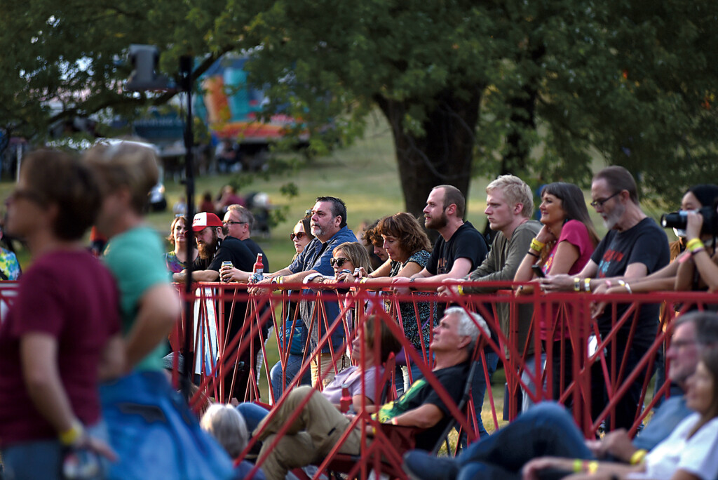 Attendees Stand Along The Barricade At The Sifa Show (copy)