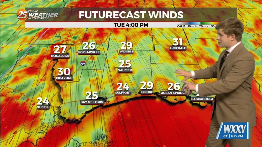 3/3 Sam Parker's "stormy & Windy Mardi Gras" Monday Evening Forecast