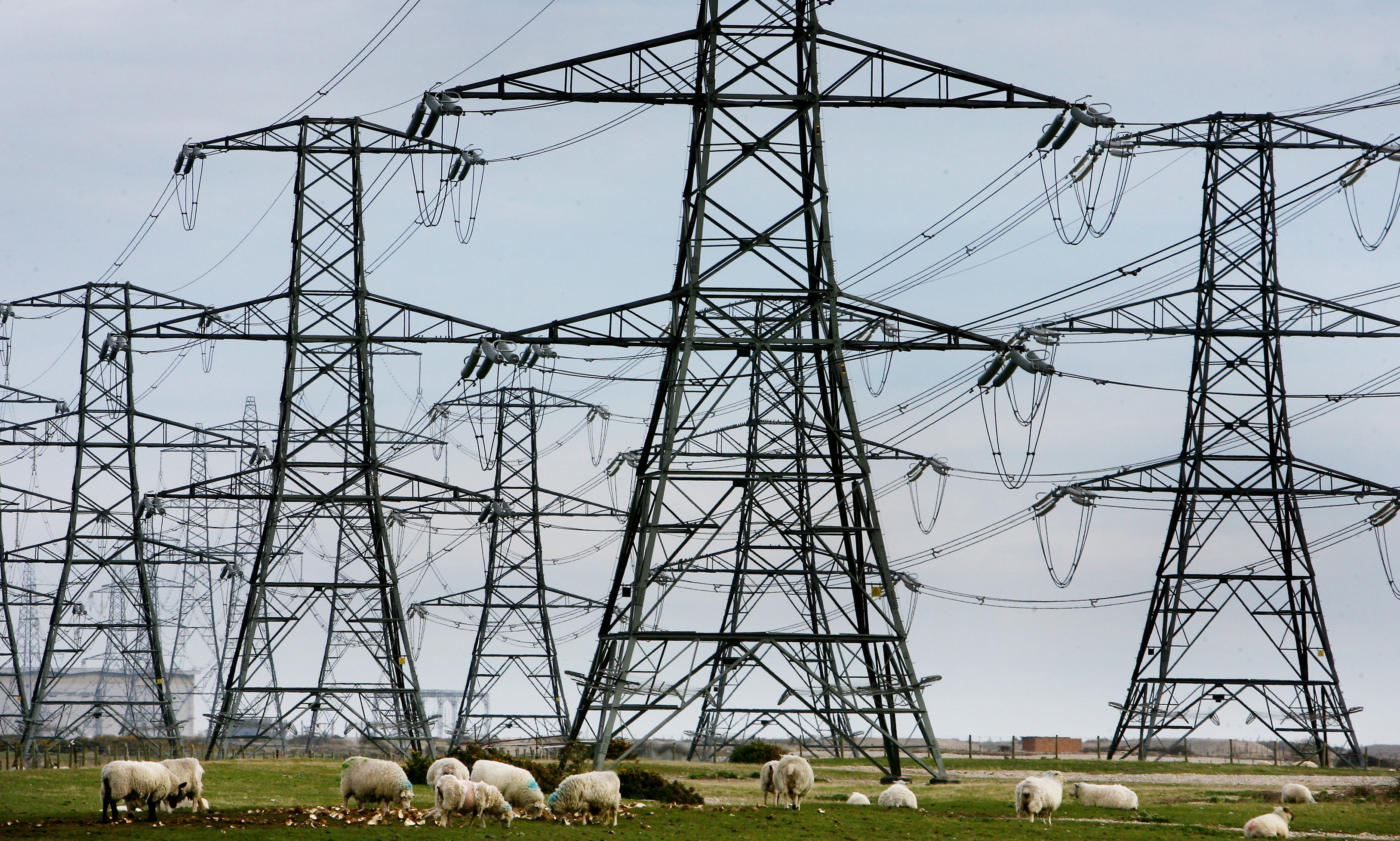 Electricity pylons