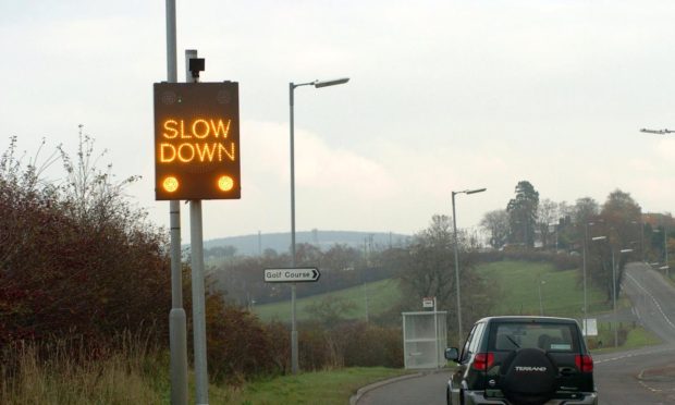 Vehicle-activated signs were another traffic calming method tried during the trial