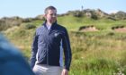 Eric Trump during a preview tour of the new second golf course at Trump International Golf Links which is set to open in summer 2025. Image: Darrell Benns/DC Thomson