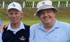 Late Deeside Golf Club player Dick Willox, left, with former club captain Simon Cruickshank. Image: Alan Brown.