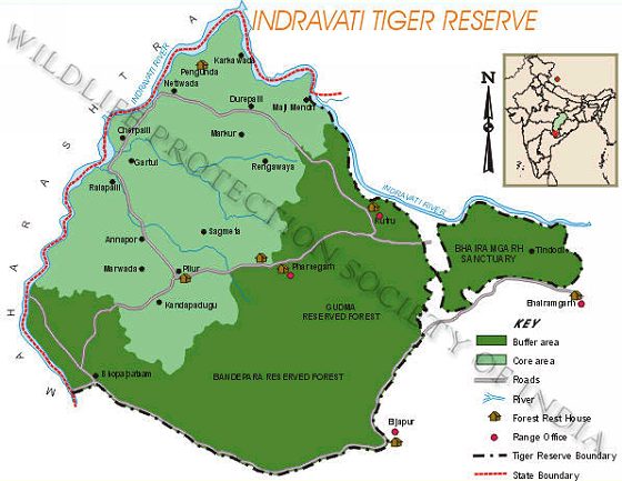 WPSI - Wildlife Protection Society of India - Tiger Reserves Indravati