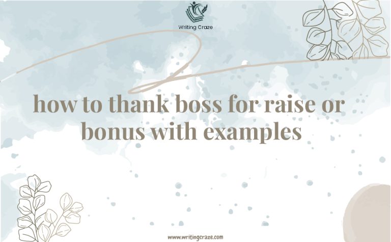 Thank Boss for Raise or Bonus with Examples