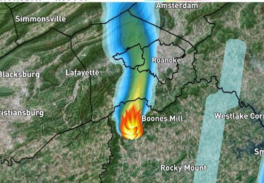 Image for story: Windy and dry weather contributing to Wades Gap Road fire spread