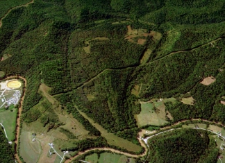 Aerial image of the Jug