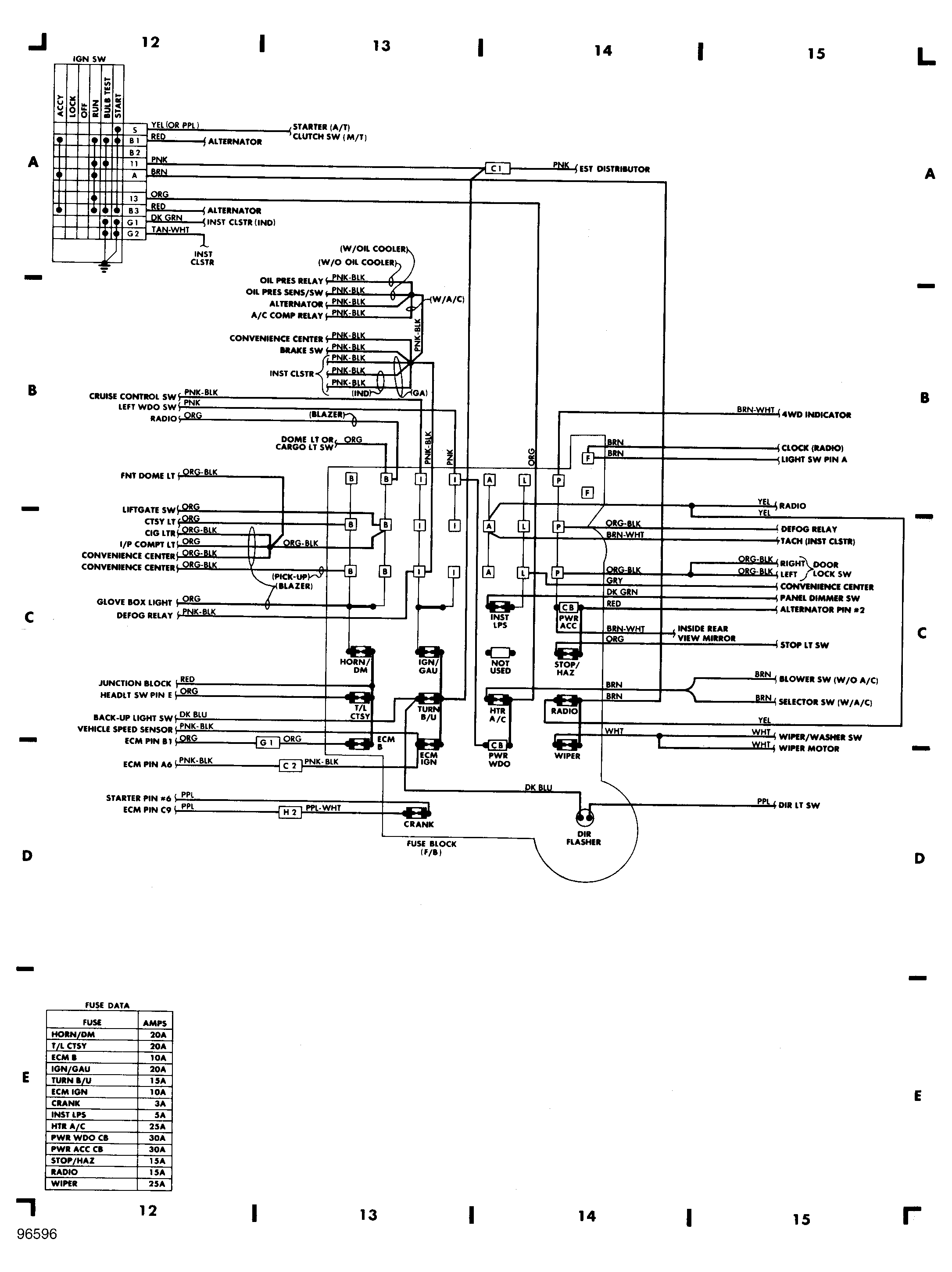 Ignition Switch Wiring Diagram Chevy