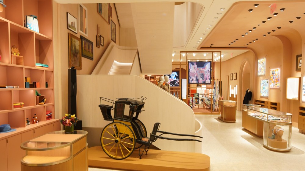 Inside the new Hermes flagship on Madison Avenue in New York City.