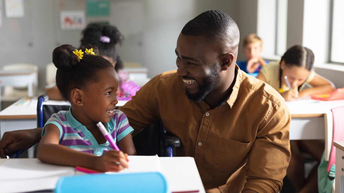 diverse teacher student compton success story card