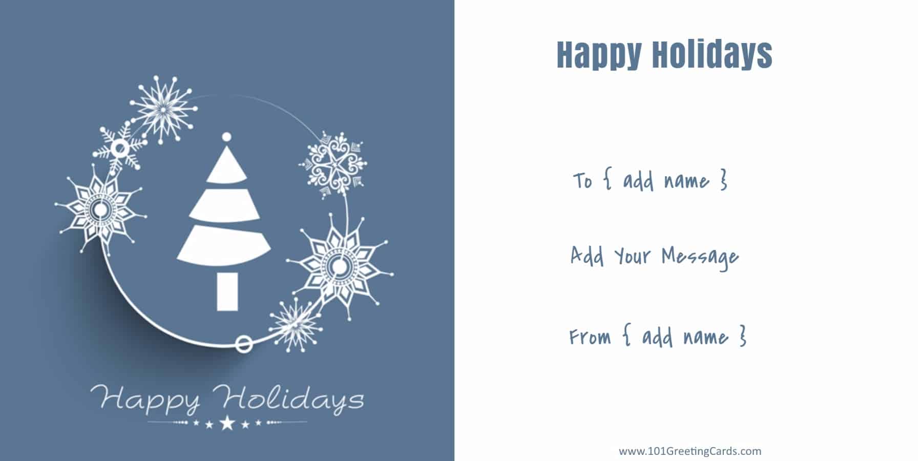 Printable Happy Holiday Cards