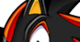 Shadow the Hedgehog with striking black and red fur, known for his edgy look in Sonic Heroes and iconic gaming presence.