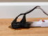 A charred power strip with two cords plugged in