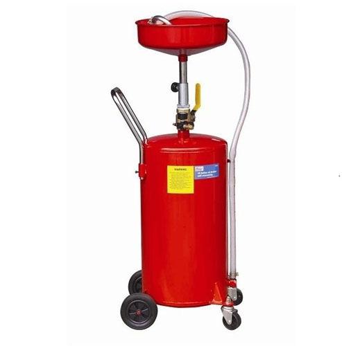 20 gallon oil drain air operated oil waste drain lift tank w/ wheel & hose