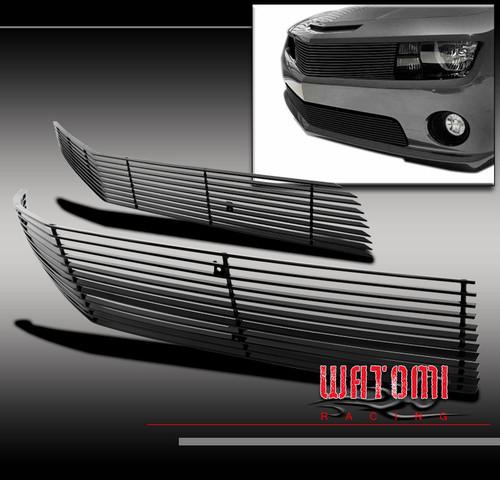 10 11 12 chevy camaro ss v8 front upper+bumper billet grille grill combo phantom