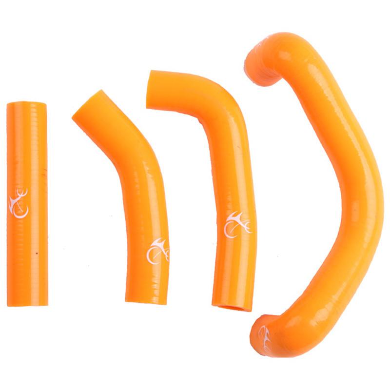 Orange silicone radiator hose for ktm 50sx 50 sx 09-11 2009 2010 2011