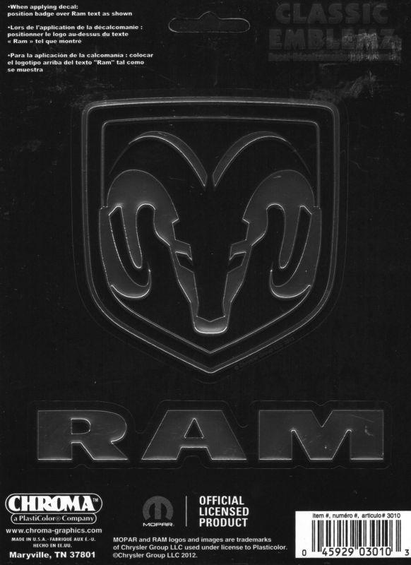 Dodge ram classic decal(3010)